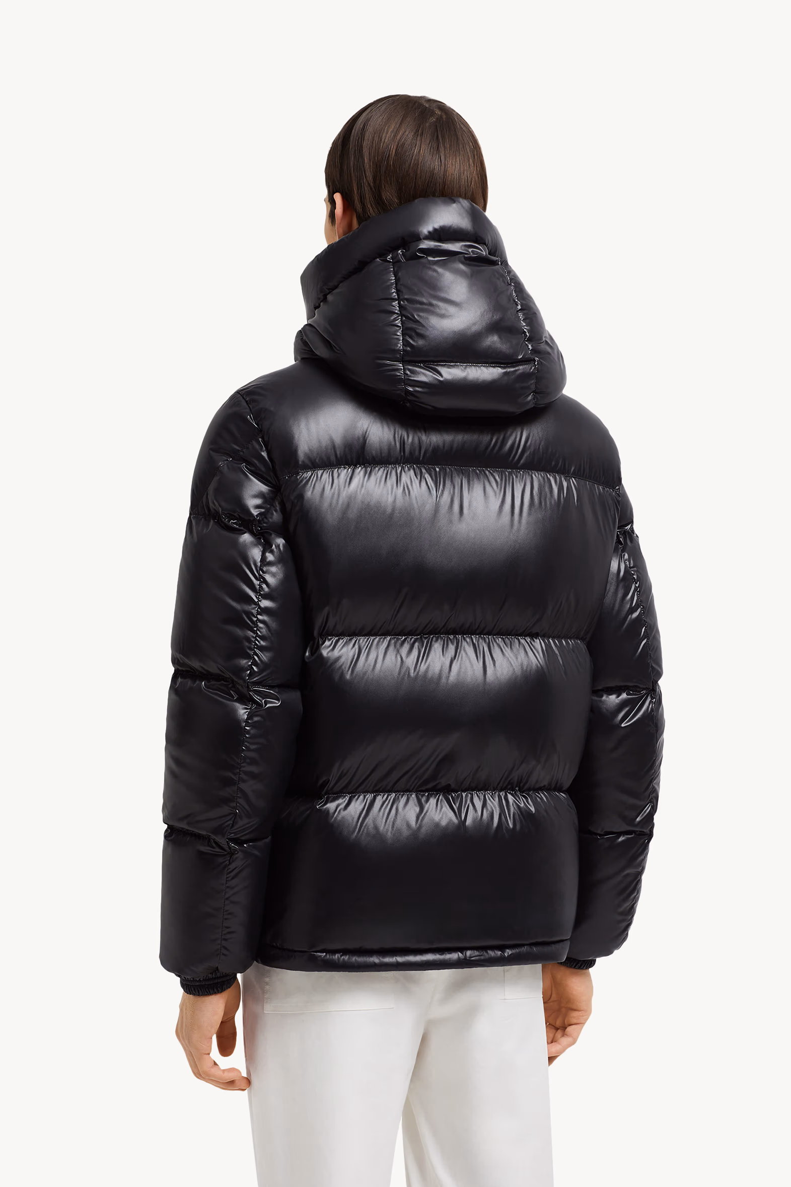 Montbeliard Hooded Short Down Jacket Men Black Moncler 5